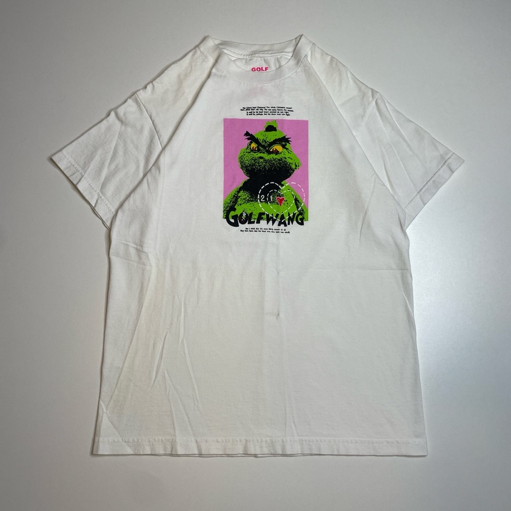 Golf Wang The Grinch Tyler The Creator Holiday White Graphic T-shirt M Unisex